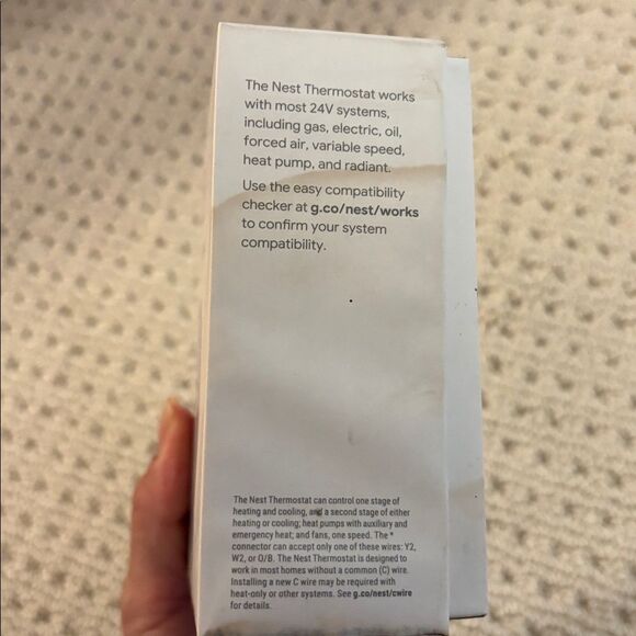 Google Nest Thermostat | Nest Pro Edition | Smart Wi-Fi (Model G4CVZ) Brand New - Picture 3 of 6